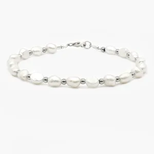 Freshwater Pearl Silver Bracelet