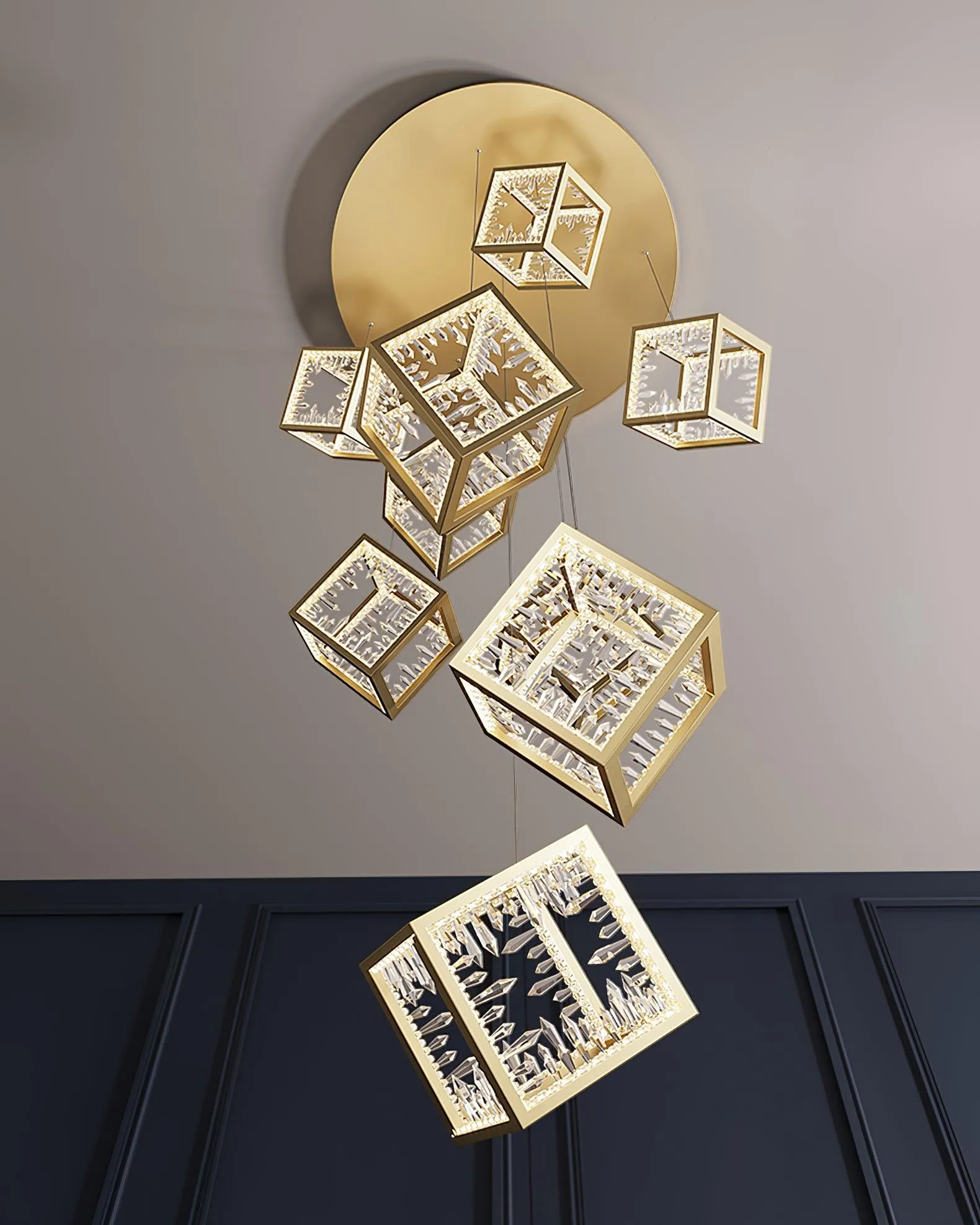 Gold Kristy Chandelier