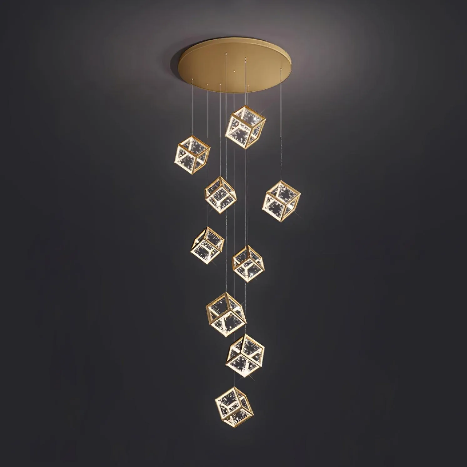 Gold Kristy Chandelier