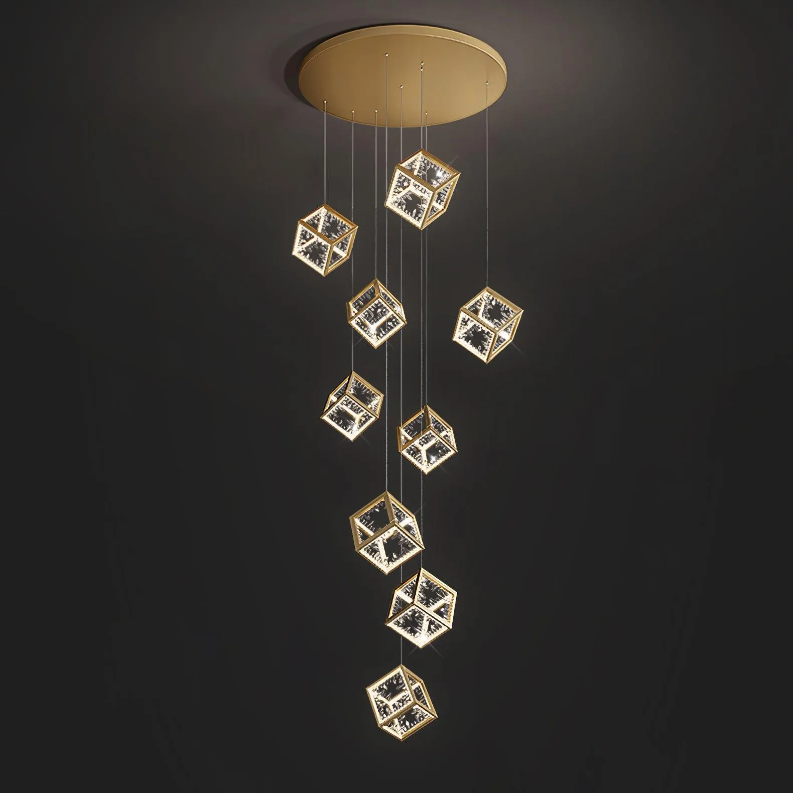 Gold Kristy Chandelier