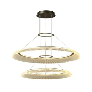 Graduated Circle Chandelier | Art Deco Round Chandelier