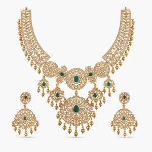 Grandeur CZ Silver Necklace Set