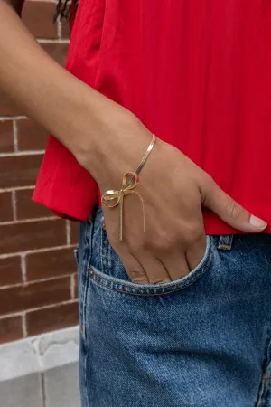 Herringbone Bow Bracelet