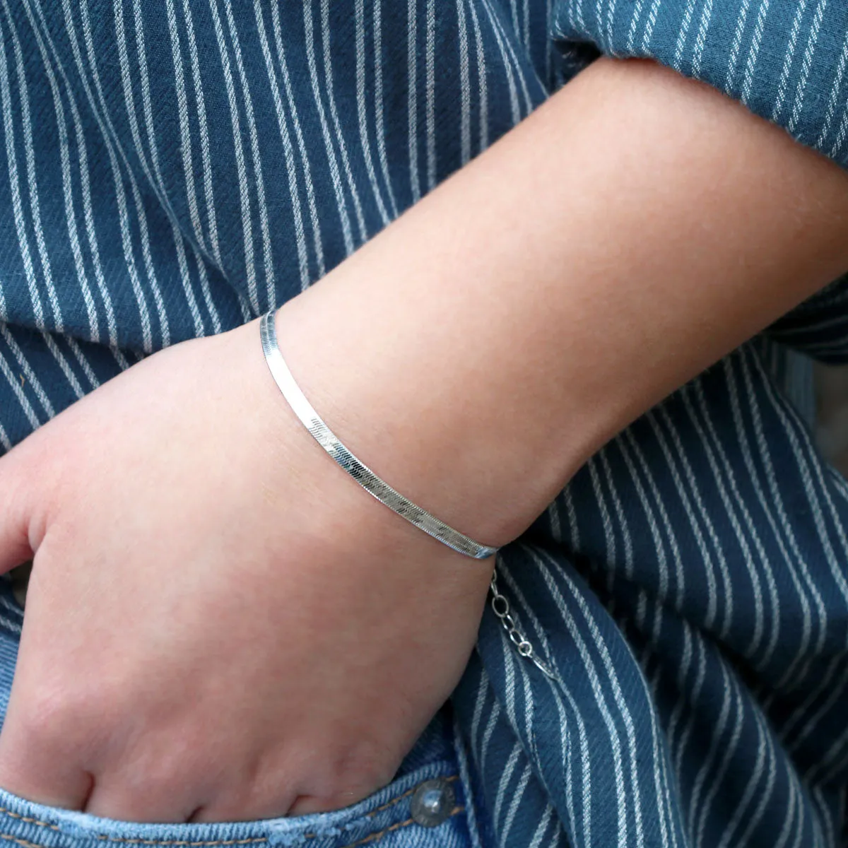 Herringbone Chain Bracelet