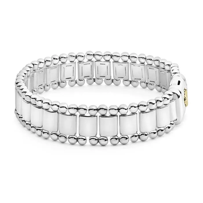 LAGOS Anthem Link Bracelet in Sterling Silver and 18K Yellow Gold