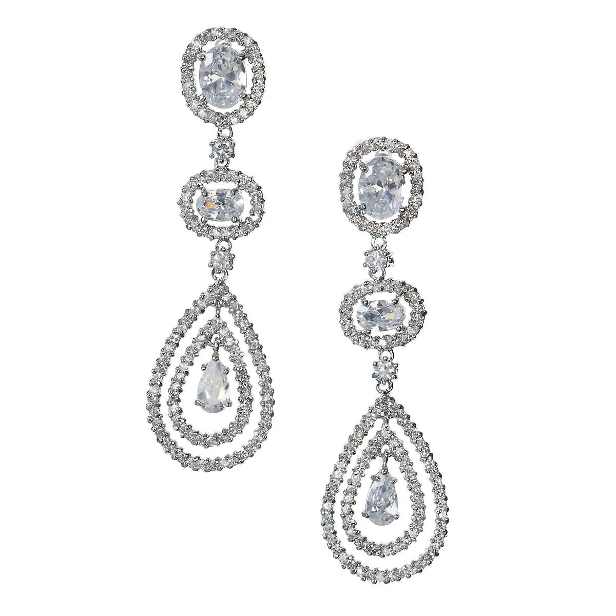 Lennox Dramatic Cubic Zirconia Statement Earring