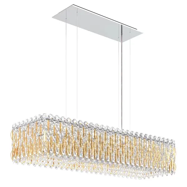 Light Luxury Crystal Beads Drum Collection Flush Mounted/Rectangle/Round Chandelier