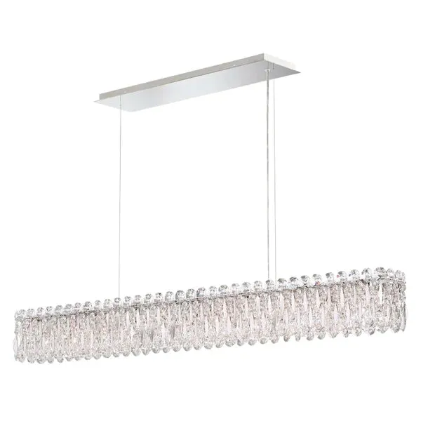 Light Luxury Crystal Beads Drum Collection Flush Mounted/Rectangle/Round Chandelier