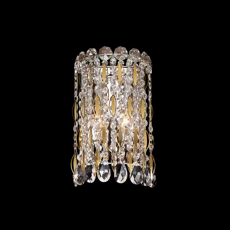 Light Luxury Crystal Beads Drum Collection Flush Mounted/Rectangle/Round Chandelier