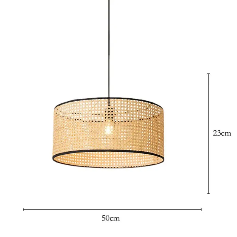 Mansion Bamboo Core Rattan LED Chandelier - Indoor Decorative Lighting