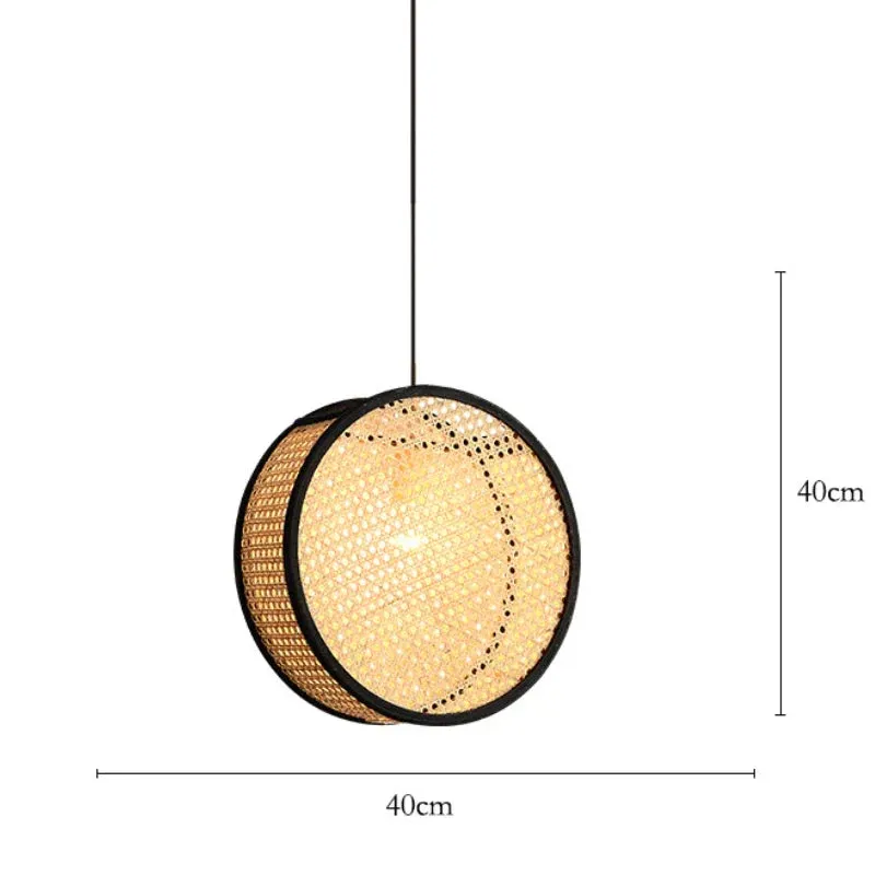 Mansion Bamboo Core Rattan LED Chandelier - Indoor Decorative Lighting