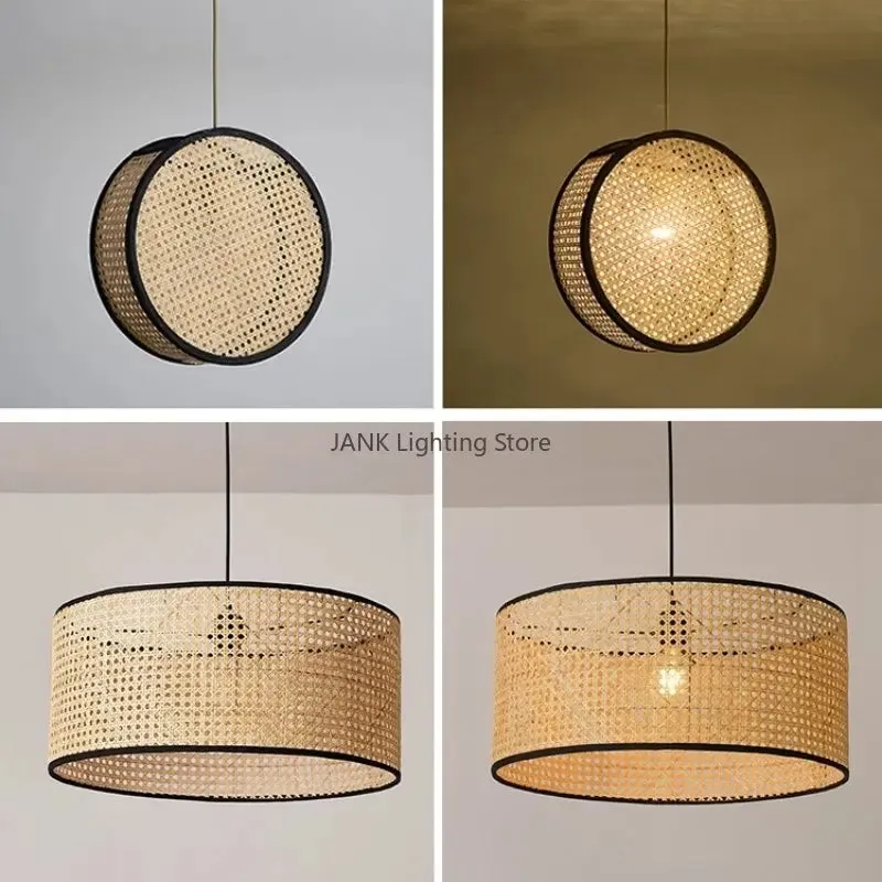 Mansion Bamboo Core Rattan LED Chandelier - Indoor Decorative Lighting