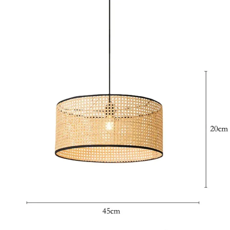 Mansion Bamboo Core Rattan LED Chandelier - Indoor Decorative Lighting