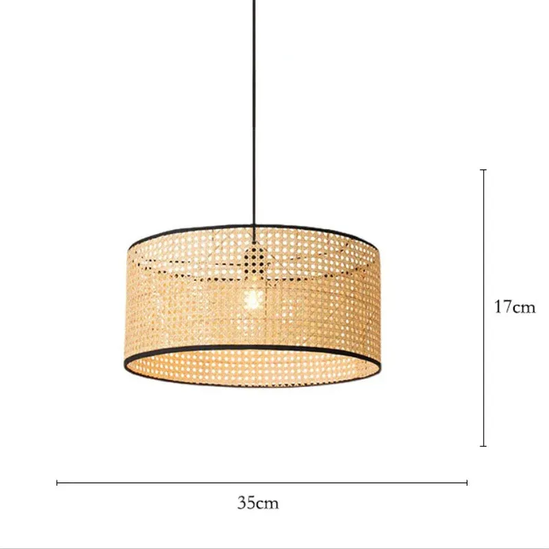 Mansion Bamboo Core Rattan LED Chandelier - Indoor Decorative Lighting