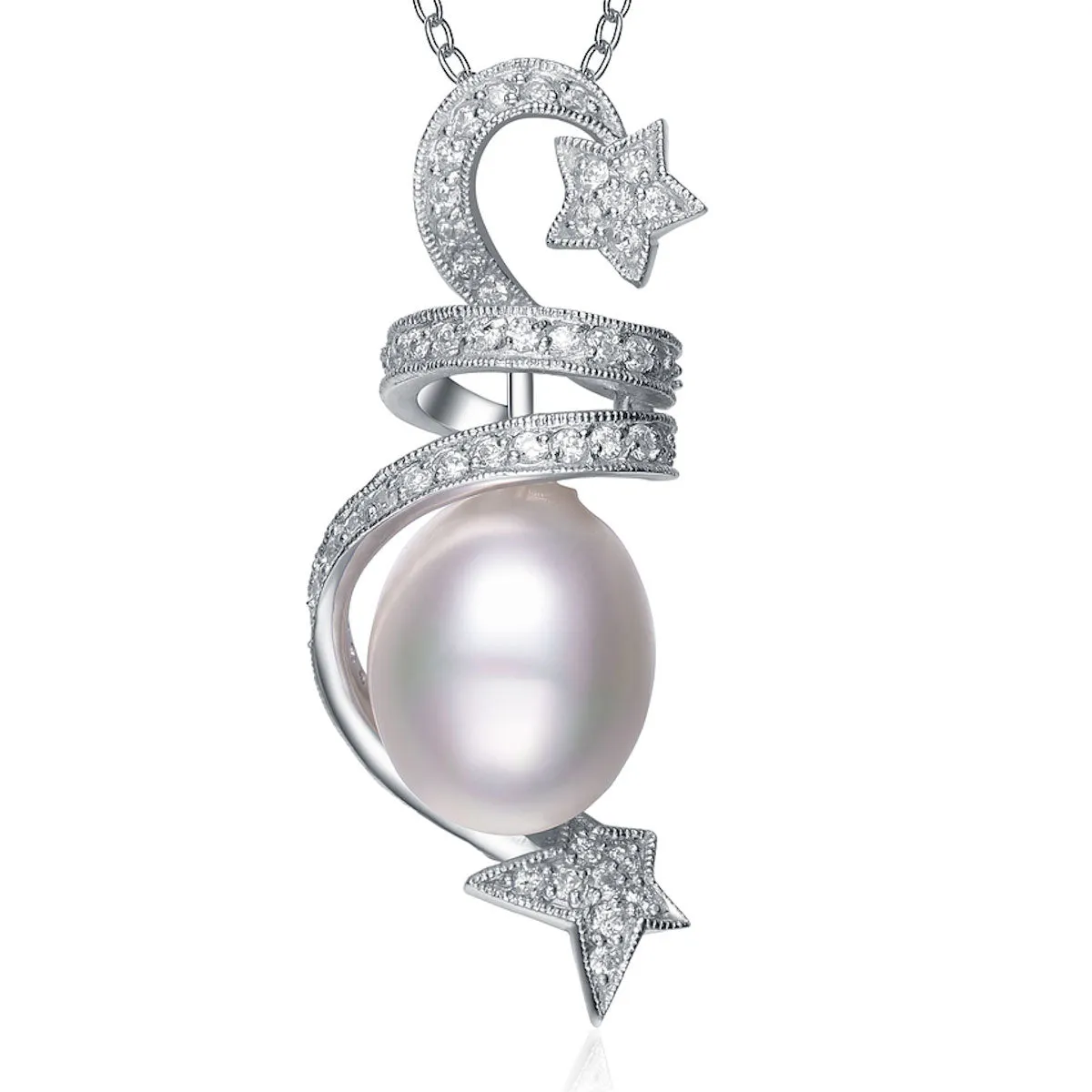 Margot Star Swirl Pearl Necklace