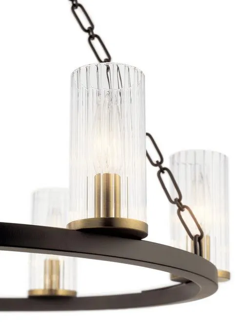 Mathias 25 In. 6 Lights Chandelier Bronze Finish