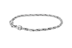 Men's Silver Mini Cable Bracelet