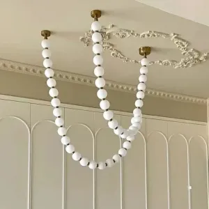 Modern Creative Pearl Necklace Chandelier