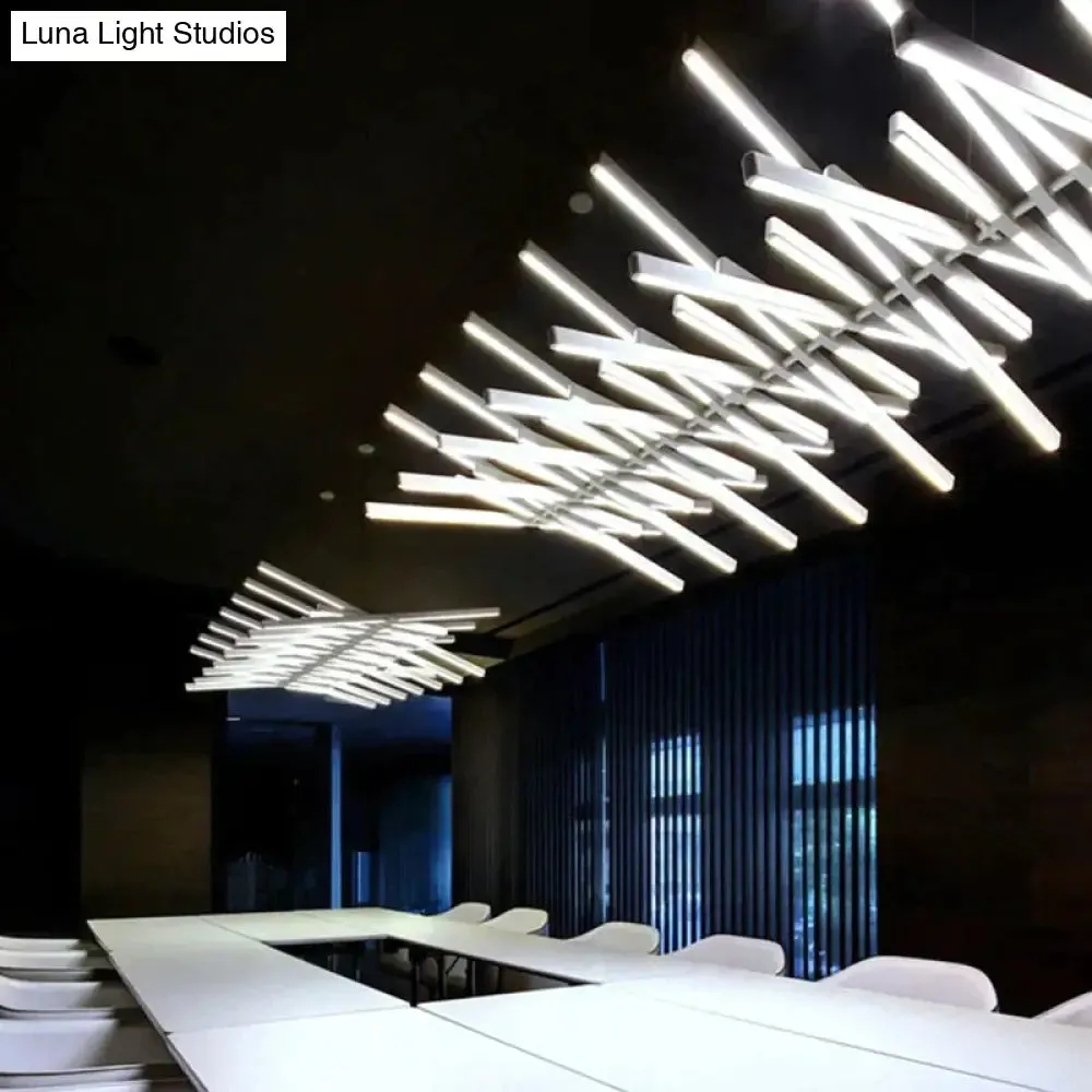 Modern LED Chandelier Lighting Nordic Loft Black White Hanging Pendant Light