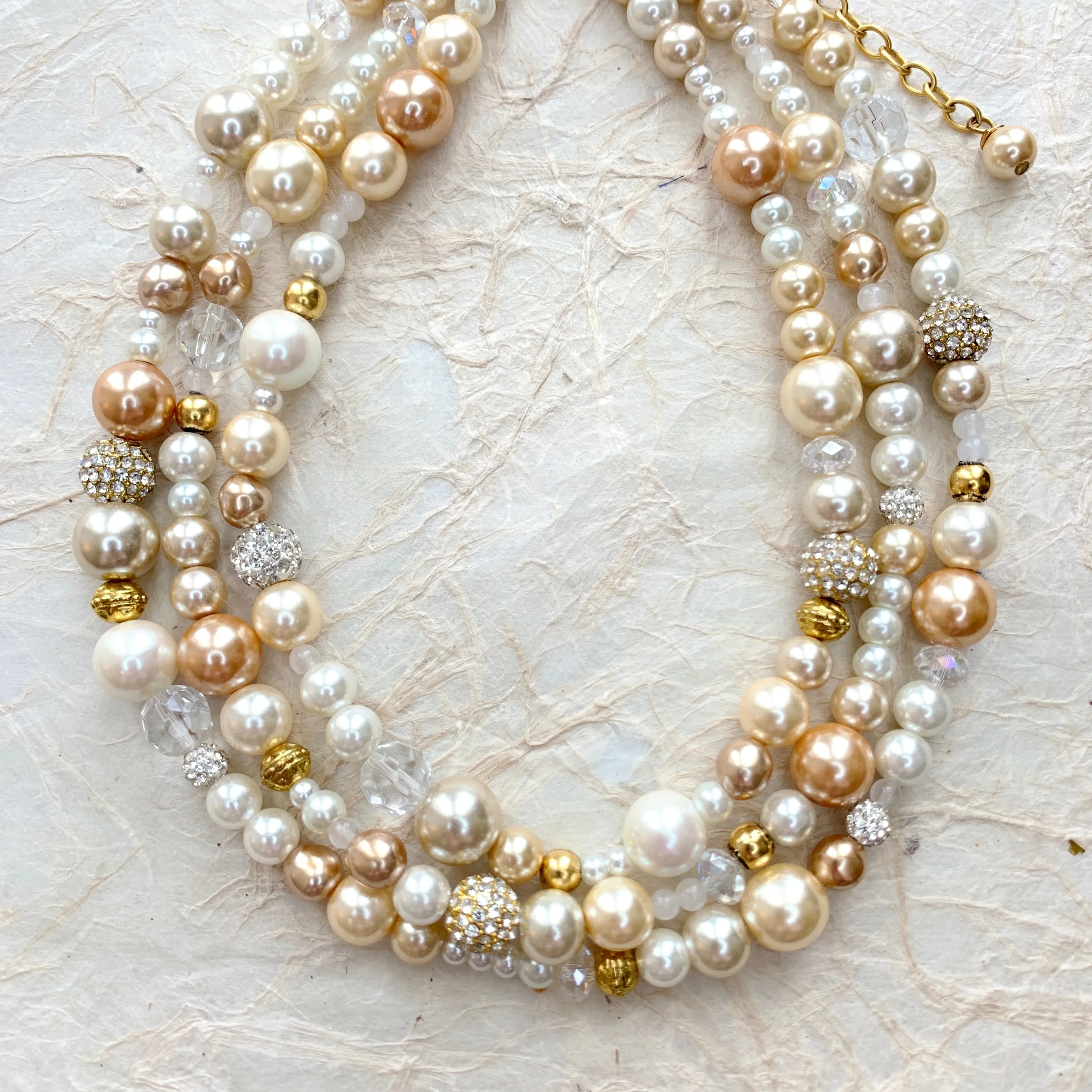 Multi Strand Pearl Necklace