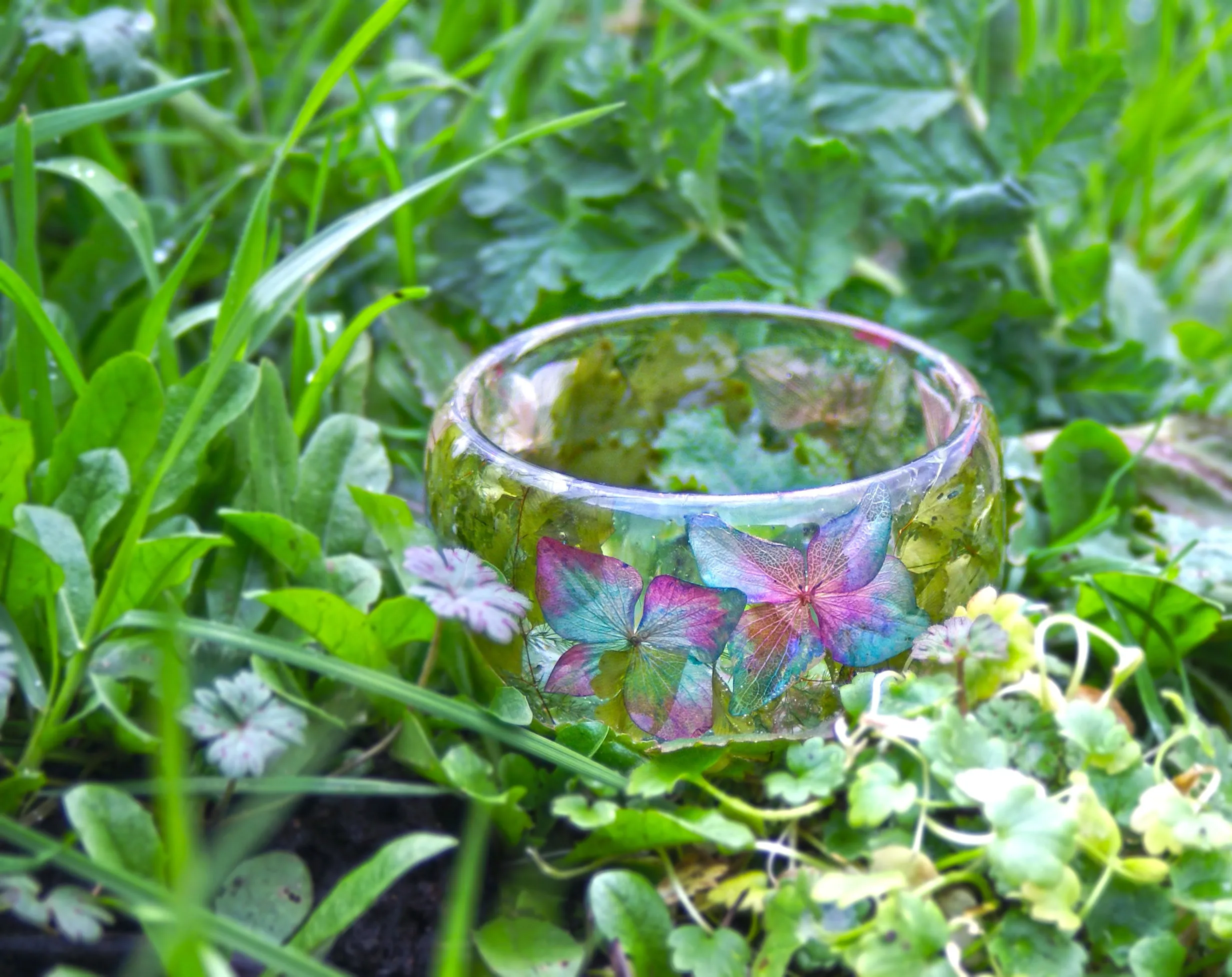 Mystical Flowers Resin Bracelet