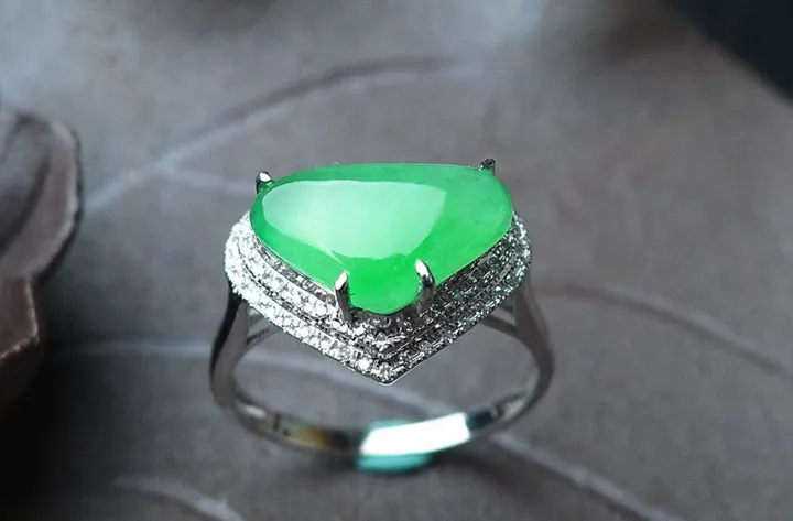 Natural Jade Ring Jadeite Ring TP21