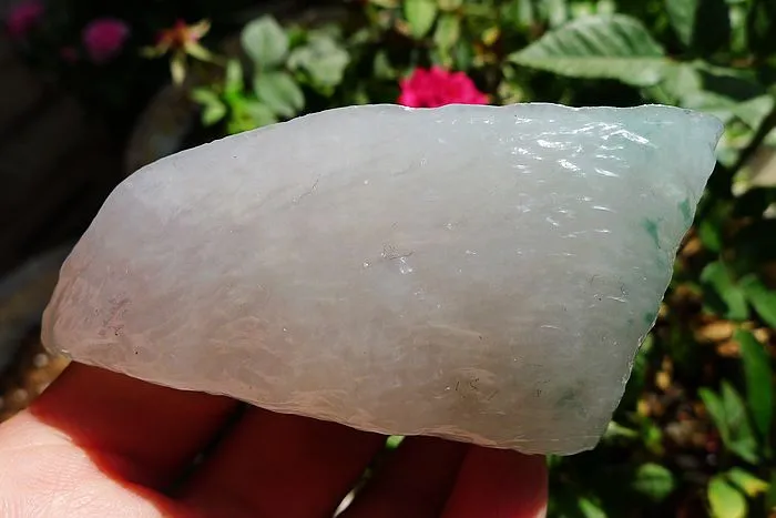 Natural Jade Rough Jadeite Raw (155g,8X4.5X2.7cm)