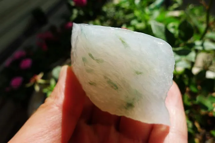 Natural Jade Rough Jadeite Raw (155g,8X4.5X2.7cm)