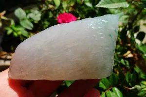 Natural Jade Rough Jadeite Raw (155g,8X4.5X2.7cm)