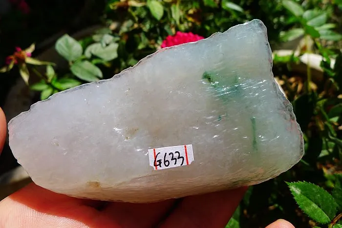 Natural Jade Rough Jadeite Raw (155g,8X4.5X2.7cm)