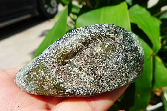 Natural Jade Rough Jadeite Raw (210g,7.4X5.6X3.7cm)