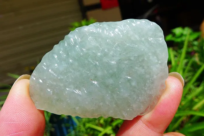 Natural Jade Rough Jadeite Raw (37g,5.4X4X0.9cm)