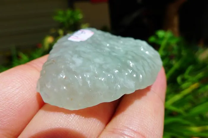 Natural Jade Rough Jadeite Raw (37g,5.4X4X0.9cm)