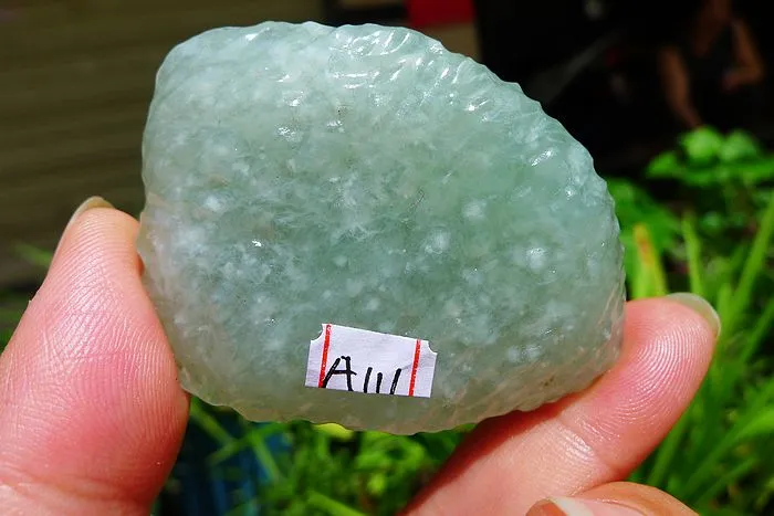 Natural Jade Rough Jadeite Raw (37g,5.4X4X0.9cm)