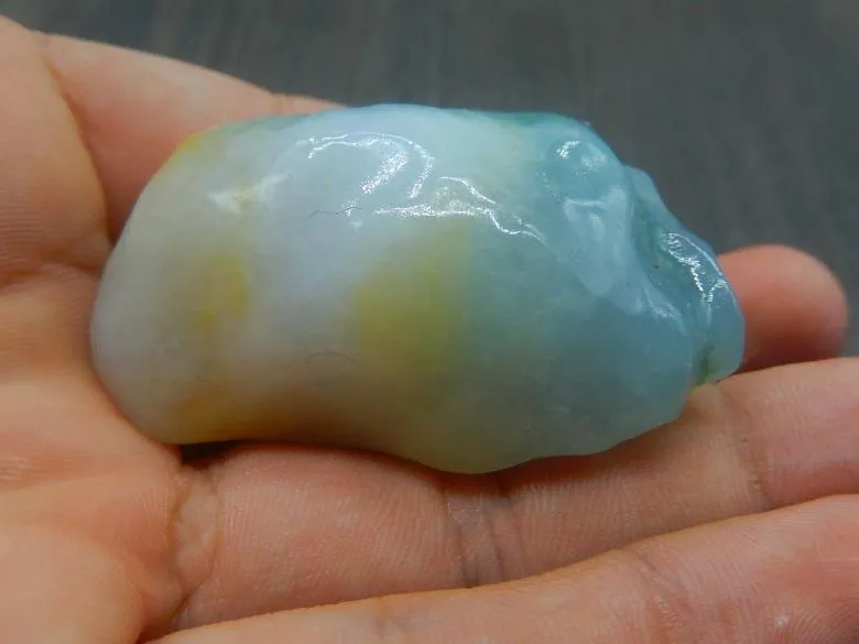 Natural Jade Rough Jadeite Raw (72g, 46X35X25mm)