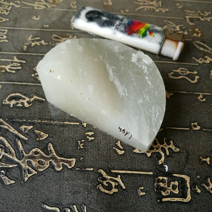 Natural Kunlun Jade Rough Nephrite Raw (100g, 6.5X2.9X1cm)