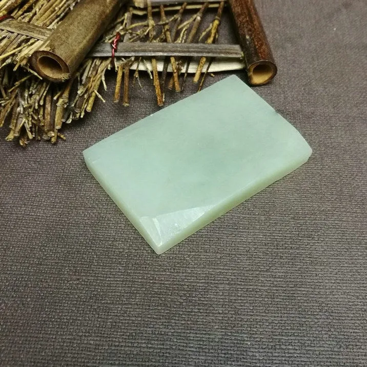 Natural Kunlun Jade Rough Nephrite Raw (111g,7.4X5X1cm)