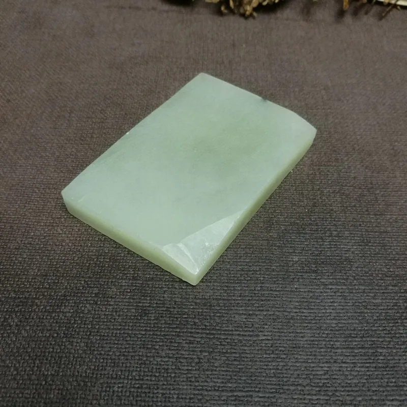 Natural Kunlun Jade Rough Nephrite Raw (111g,7.4X5X1cm)