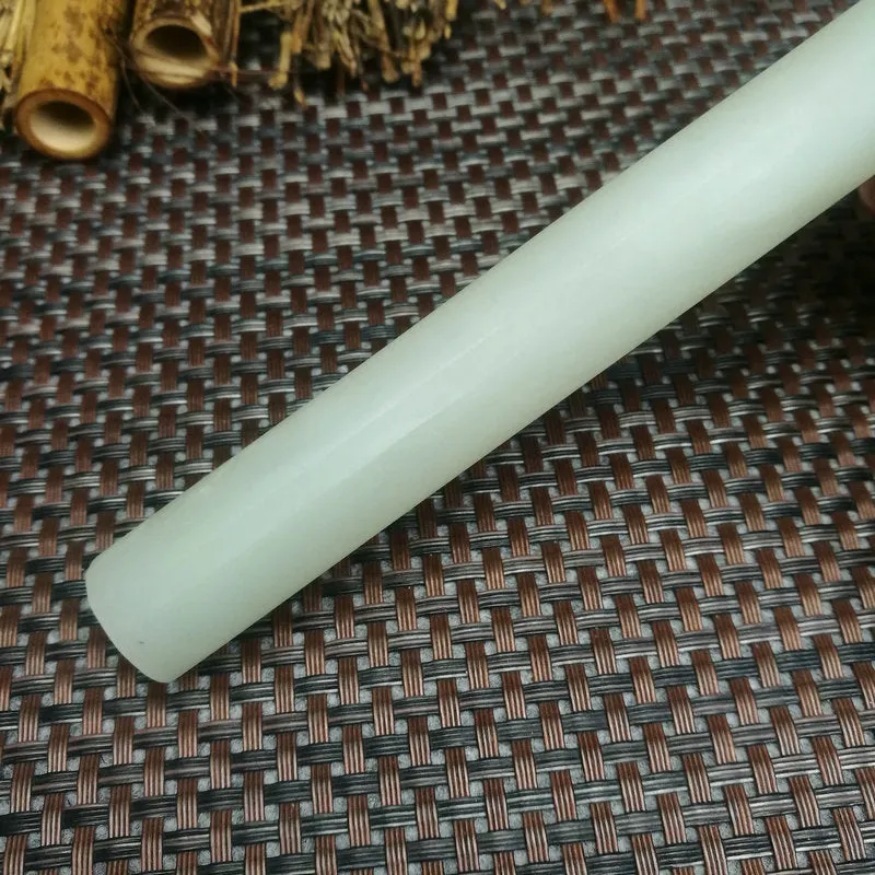 Natural Kunlun Jade Rough Nephrite Raw (115g,5X1.8cm)