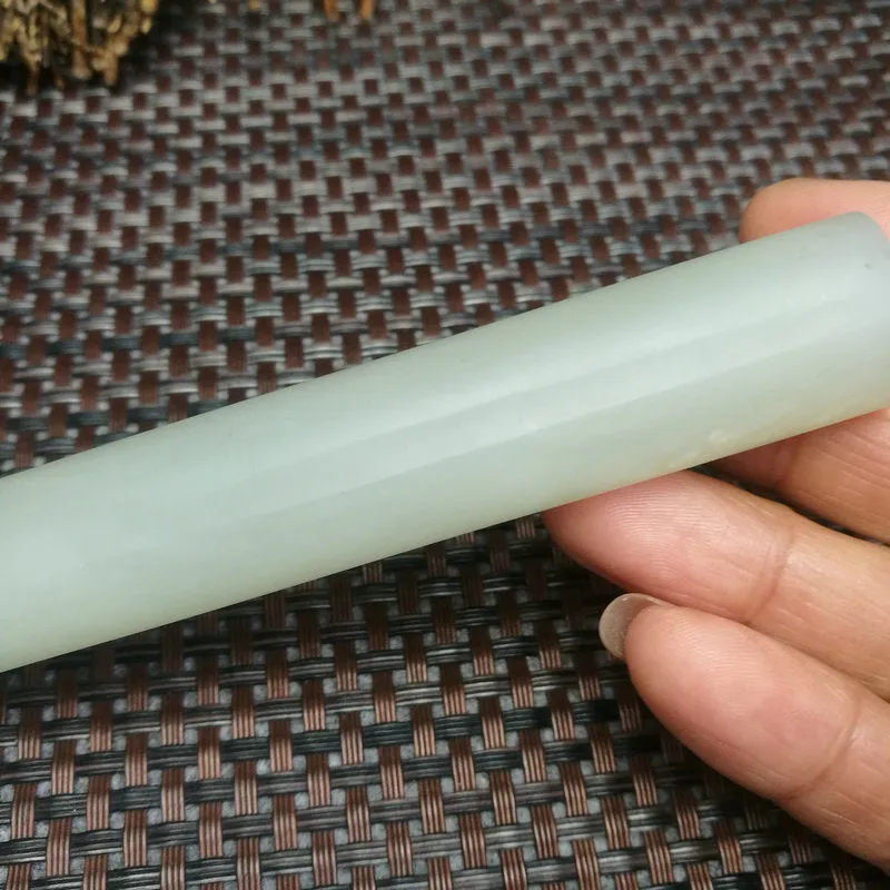 Natural Kunlun Jade Rough Nephrite Raw (115g,5X1.8cm)