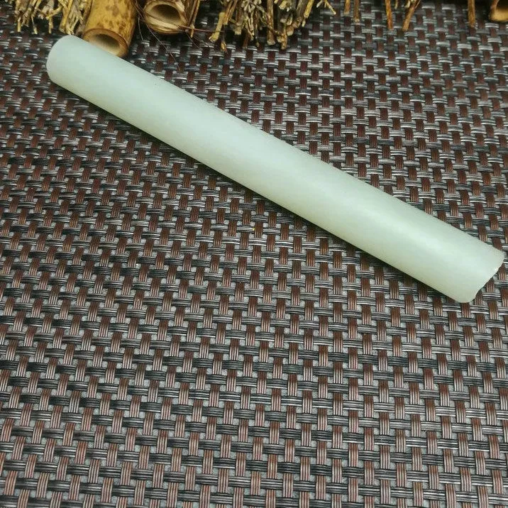 Natural Kunlun Jade Rough Nephrite Raw (115g,5X1.8cm)