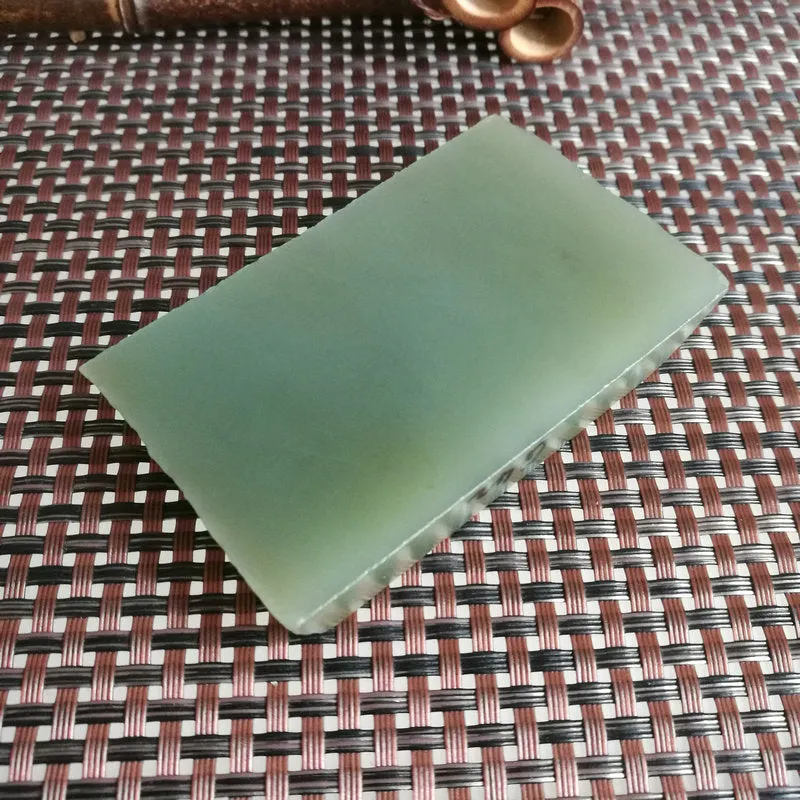 Natural Kunlun Jade Rough Nephrite Raw (117g,6.8X4.5X1.2cm)