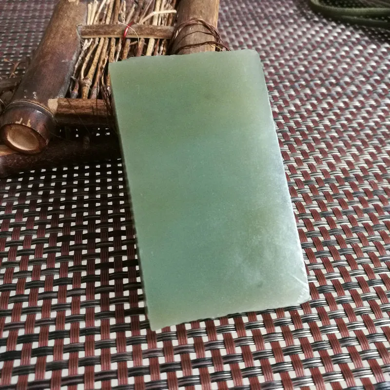 Natural Kunlun Jade Rough Nephrite Raw (117g,6.8X4.5X1.2cm)