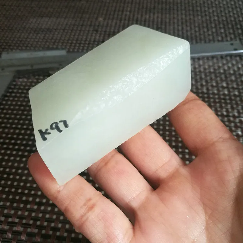 Natural Kunlun Jade Rough Nephrite Raw (174g, 6.3X3.5X2.2cm)