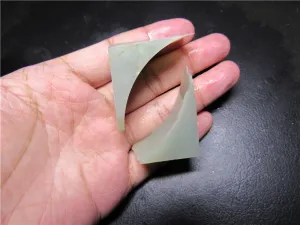 Natural Kunlun Jade Rough Nephrite Raw (20.67g, 41X32X18mm) & (23.12g, 40X35X20mm)