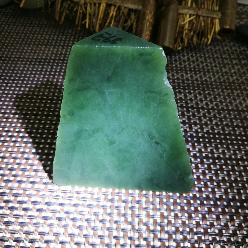 Natural Kunlun Jade Rough Nephrite Raw (262g,8X5X2.5cm)