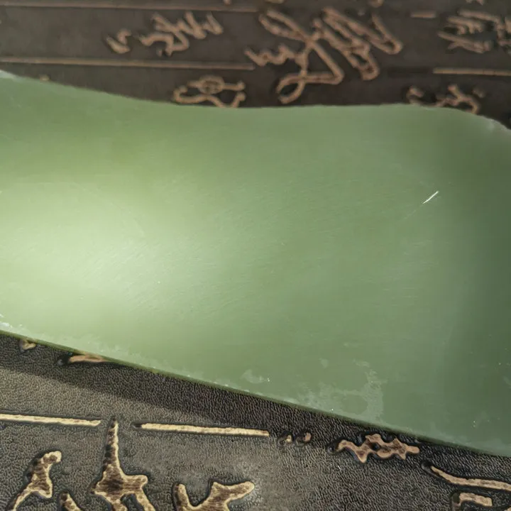 Natural Kunlun Jade Rough Nephrite Raw (327g, 15X5.5X1.2cm)