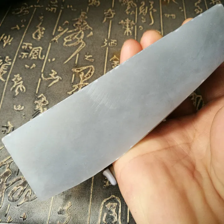 Natural Kunlun Jade Rough Nephrite Raw (354g, 11.5X3X2.5cm)