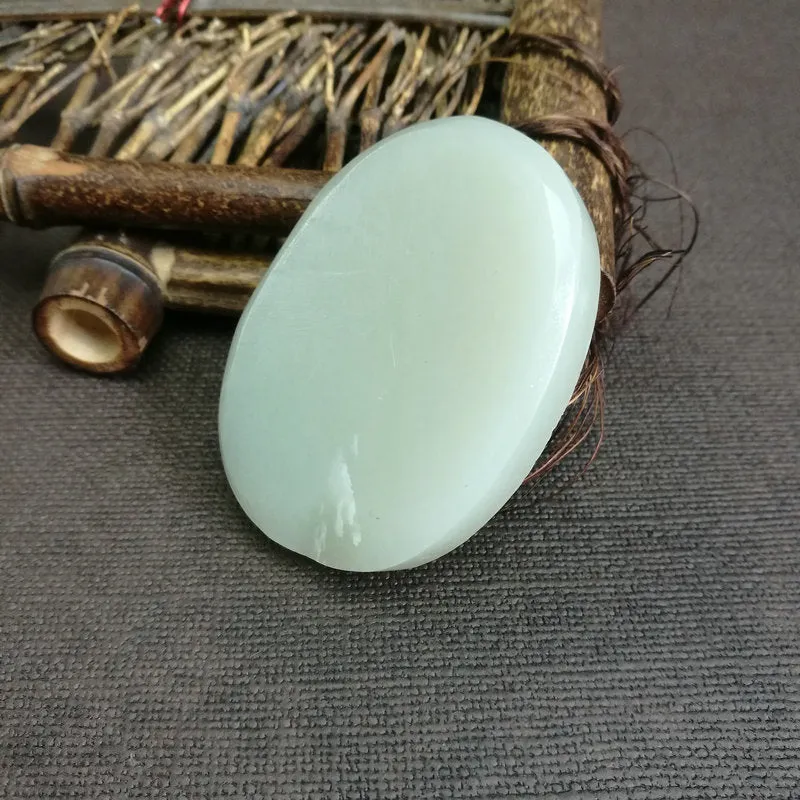 Natural Kunlun Jade Rough Nephrite Raw (48g,5.6X4.2X0.9cm)