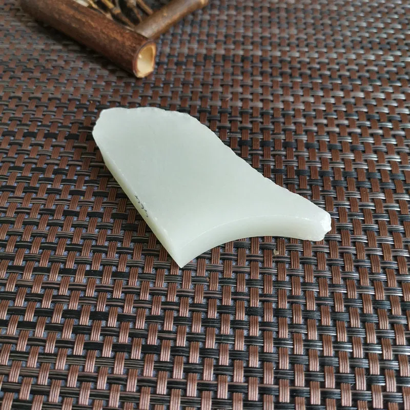 Natural Kunlun Jade Rough Nephrite Raw (65g,6X3.6X1.2cm)